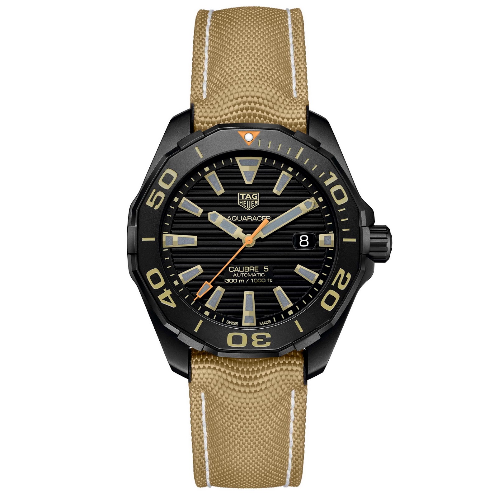 tag heuer aquaracer calibre 5 black titanium tag heuer aquaracer calibre 5 black titanium
