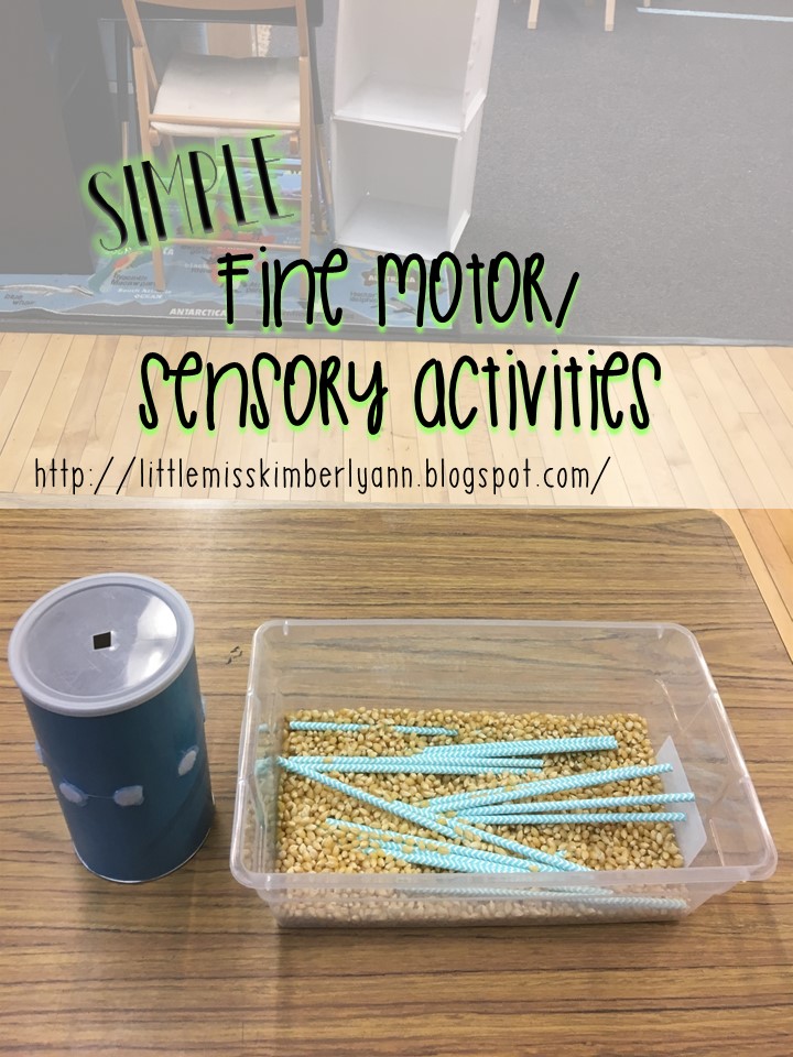 Little Miss Kim's Class Simple fine motor/ sensory activities for special education
