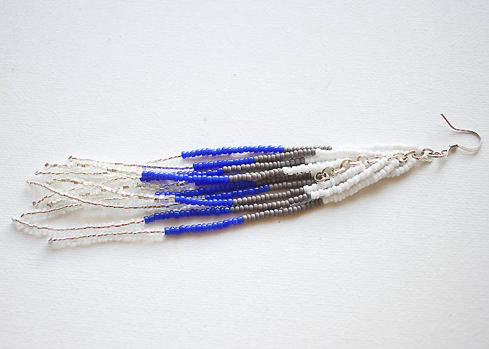 DIY Beaded Fringe Earrings Gina Michele