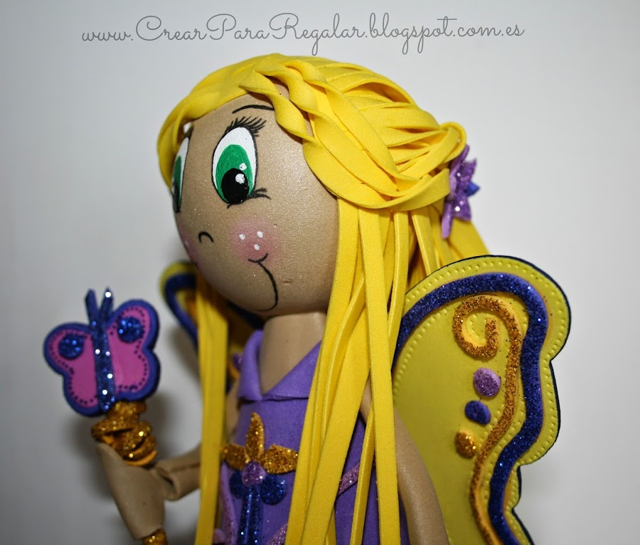 varita mágica fofucha hada mariposa