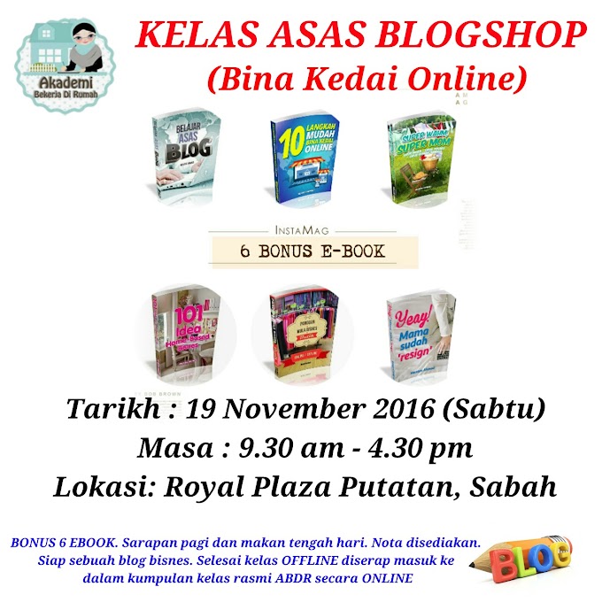 Kelas Asas Blogshop Sabah