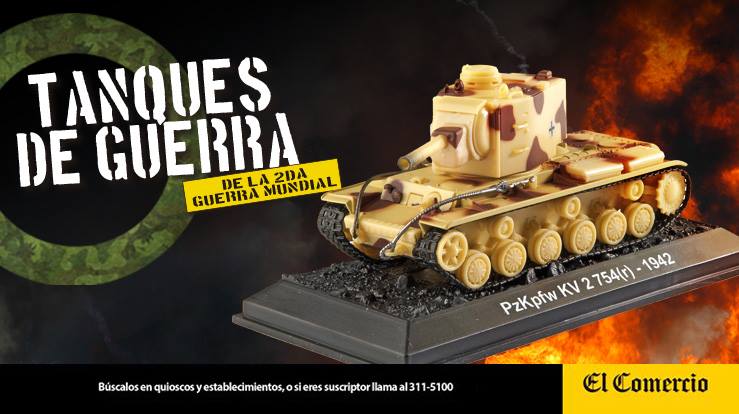 coleccion tanques de guerra de la segunda guerra mundial, PZKPFW KV 2 754(R) 1:72