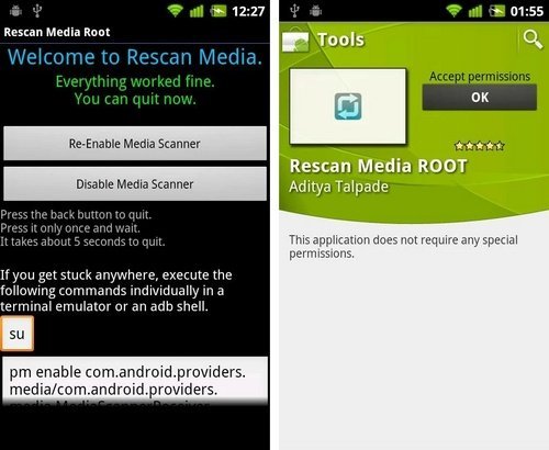 Aplikasi Rescan Media ROOT Aplikasi Rescan Media ROOT