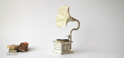 miniature-paper-gramophone