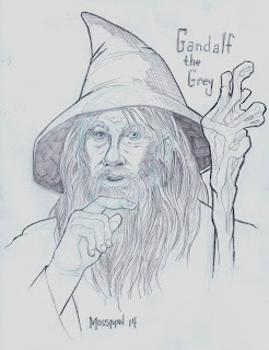 Matt's Monster-Powered Art Blog: Gandalf The Grey