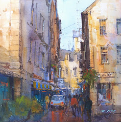 street scene paris ramsay ian watercolor painting watercolors paintings easy parisian february paint salt lake