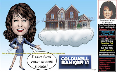 Coldwell Banker Business Cards Drawn from Photos