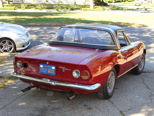 1967 Fiat Dino Spider Soft Top and Hardtop Good Original Floors Easy Project