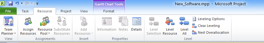 MS PROJECT NOT RESPONDING WHEN LEVELING RESOURCES visual data 3