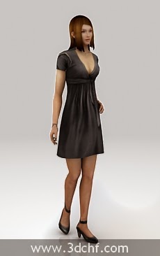 girl 3d model free download