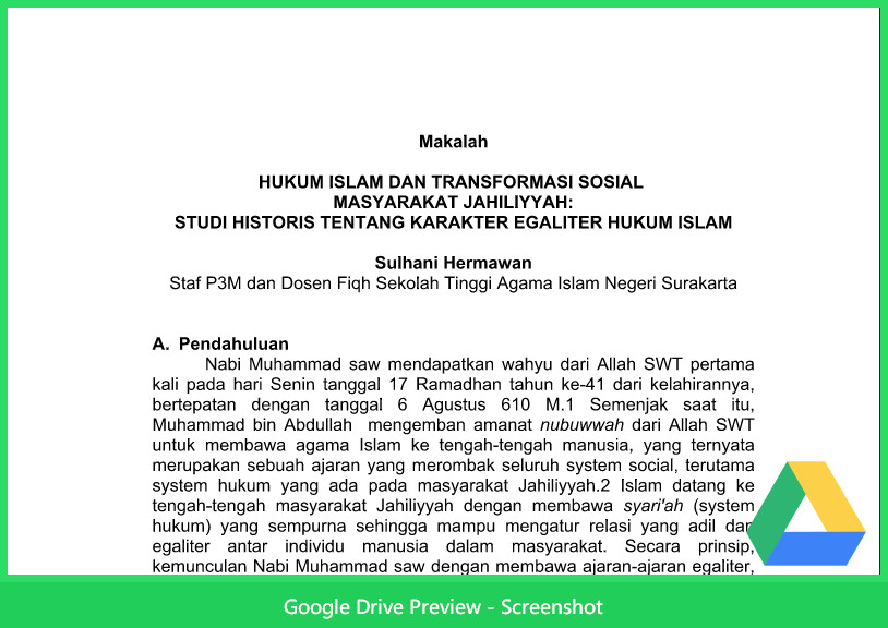 Contoh Makalah Hukum Tentang Islam Dan Transformasi Sosial Contoh Makalah Hukum Tentang Islam Dan Transformasi Sosial