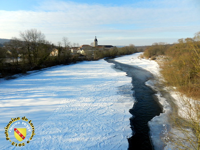 FLAVIGNY-SUR-MOSELLE (54) - Le long de la Moselle....gelée !