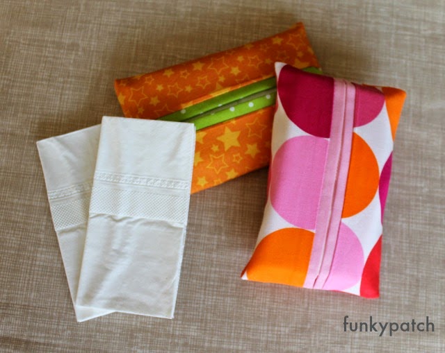 Sencillo tutorial para hacer una funda para pañuelos de papel de funkypatch