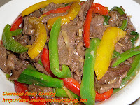 Beef and Capsicum Stirfry, Beef and Bell Pepper Stirfry