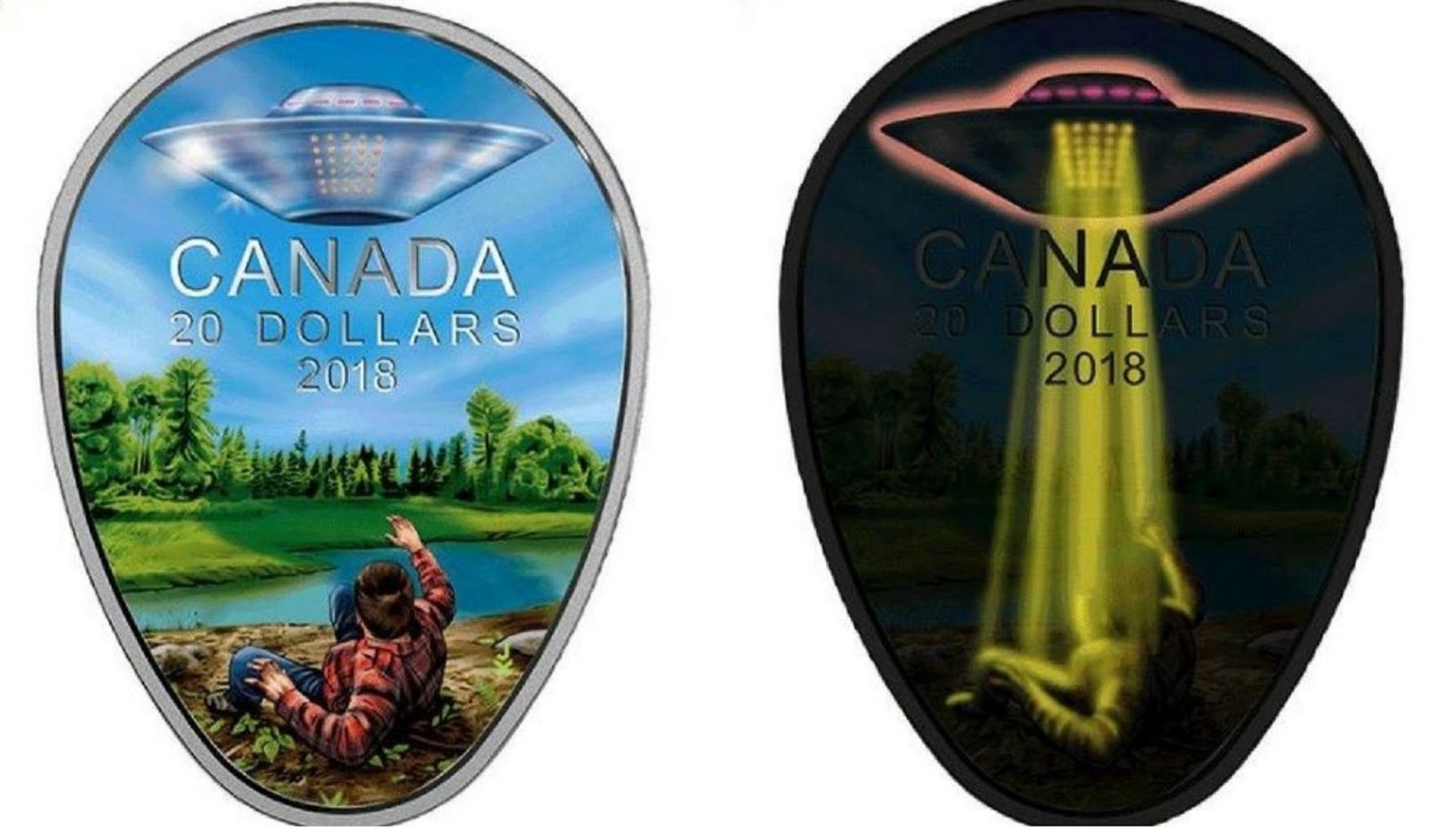 Nag on the Lake New Canadian coin depicts UFO encounter