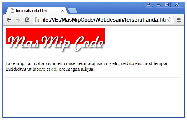 Cara Menyisipkan Gambar pada Dokumen HTML - MASMIP.COM