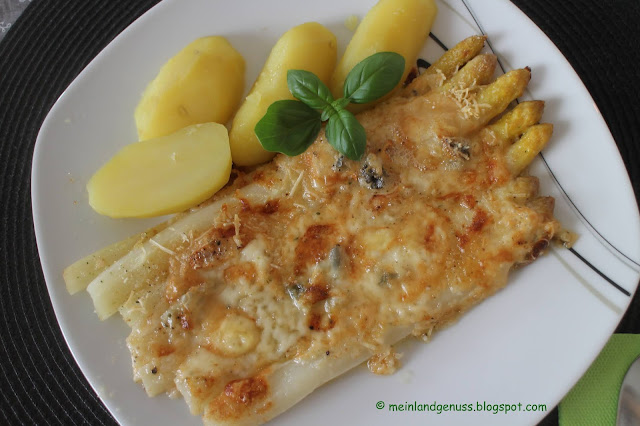 mein Land und Gartengenuss : Spargelgratin