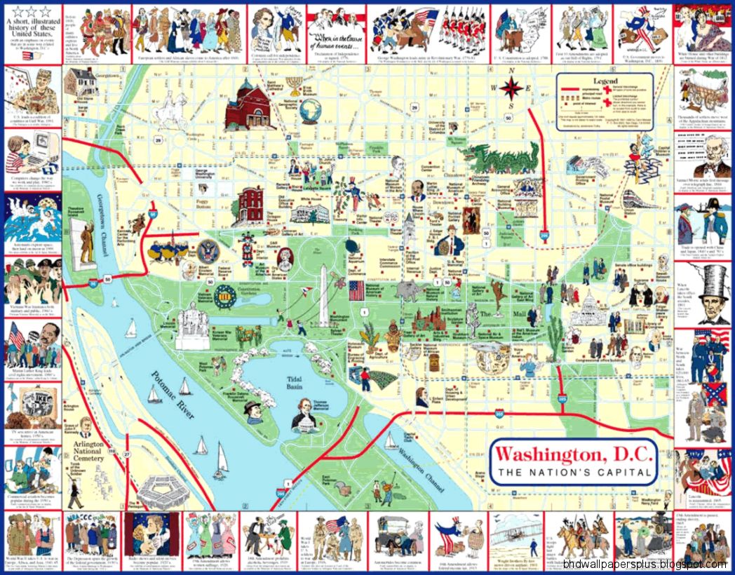 MAP OF WASHINGTON DC  New Hd Template İmages