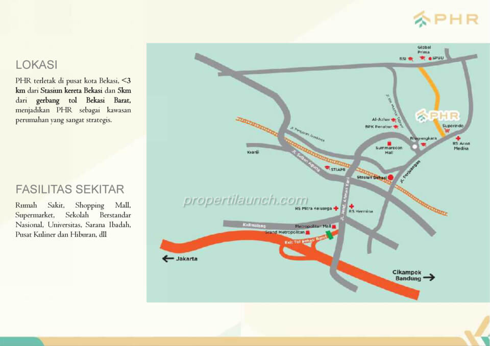Peta Lokasi PHR Bekasi