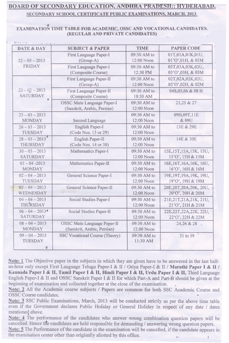 ap-state-exams-10th-class-examinations-time-table-2013