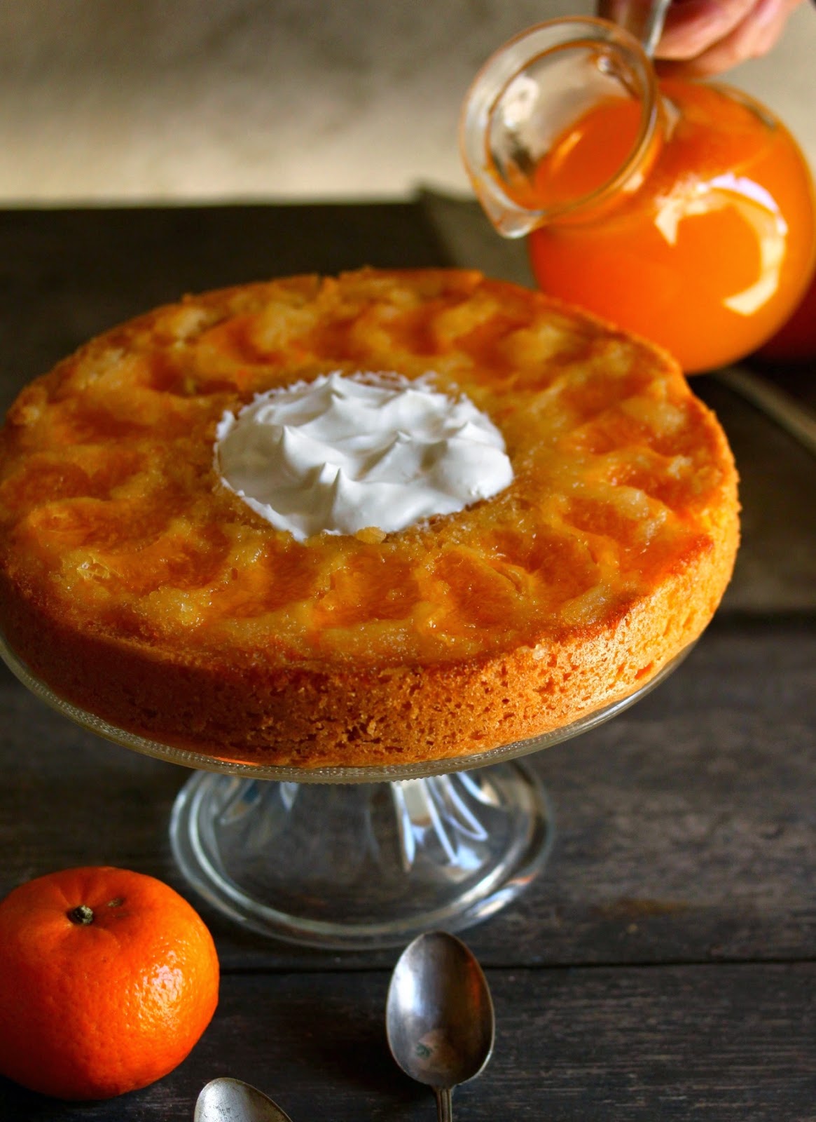 Gâteau de saison aux clémentines