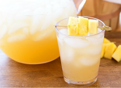 Pineapple Rum Punch #iced #pineapple