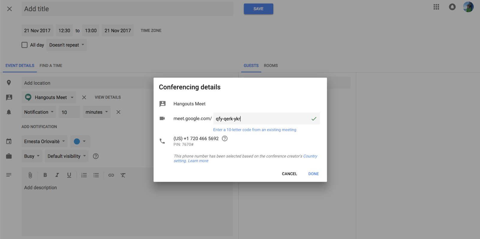 Meet how to link google make Google Meet