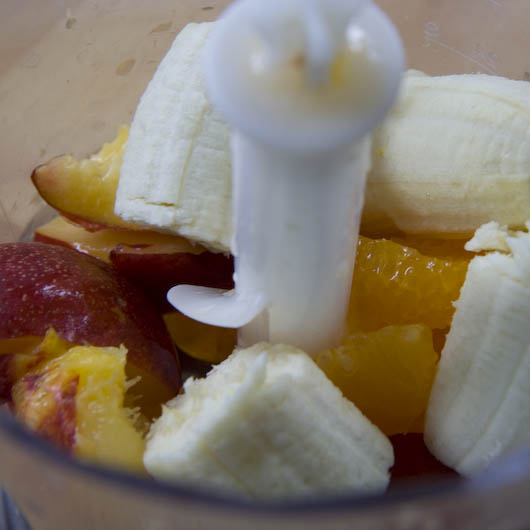 Ganz einfache Küche: Bananen Nektarinen Orangen Smoothie Ganz einfache Küche: Bananen Nektarinen Orangen Smoothie