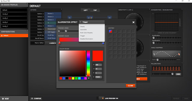 Launcher editor. Button illumination.