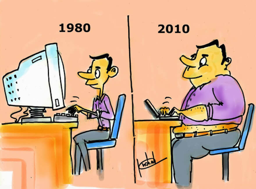 21 Then And Now Illustrations That Show The World Has Changed For The Worse