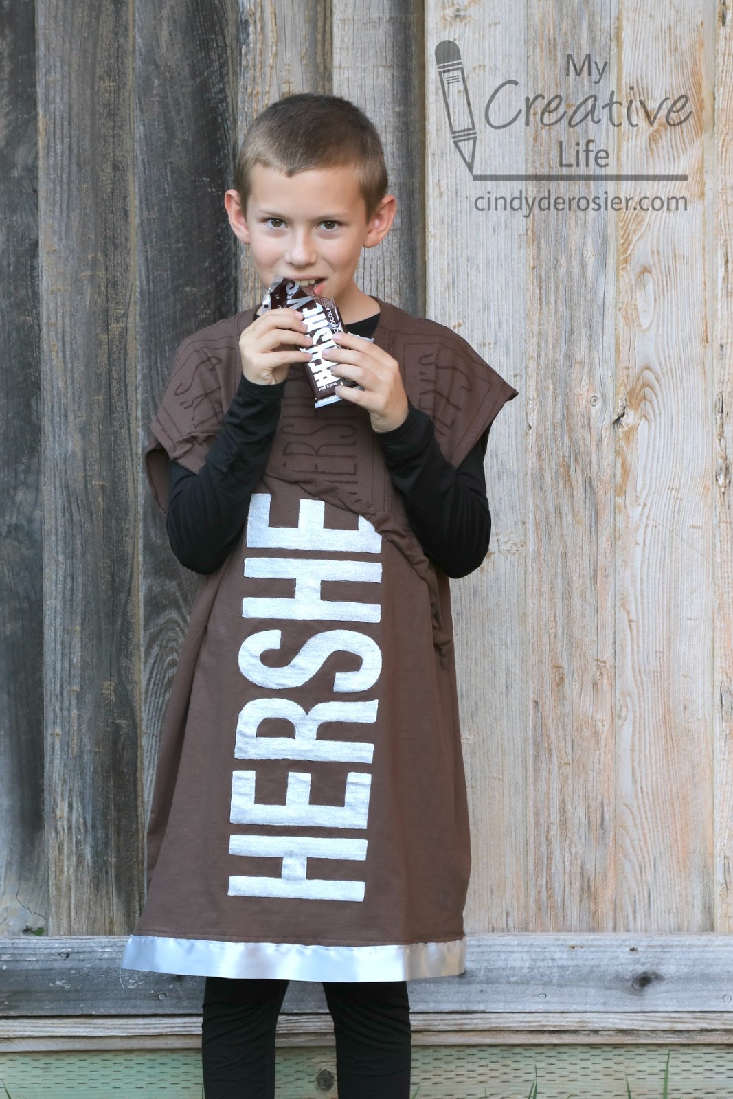 Cindy deRosier My Creative Life Hershey Bar Halloween Costume