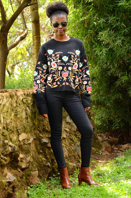 How to Wear an Embroidered Sweater
