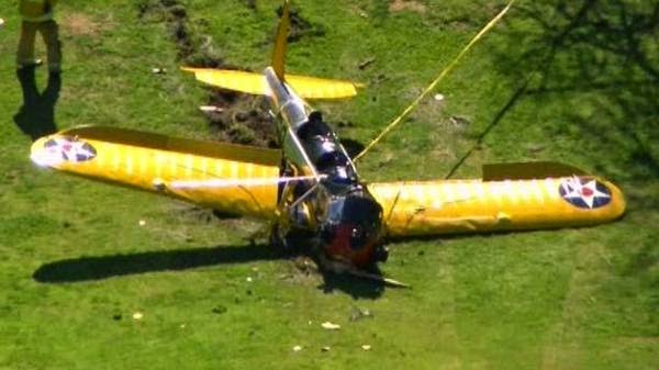 avion estrellado harrison ford indiana campo de golf santa monica
