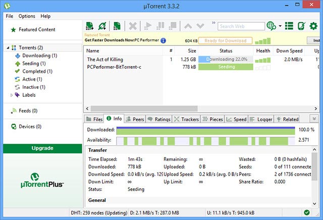 Торрент-Клиент Utorrent 3.2.3