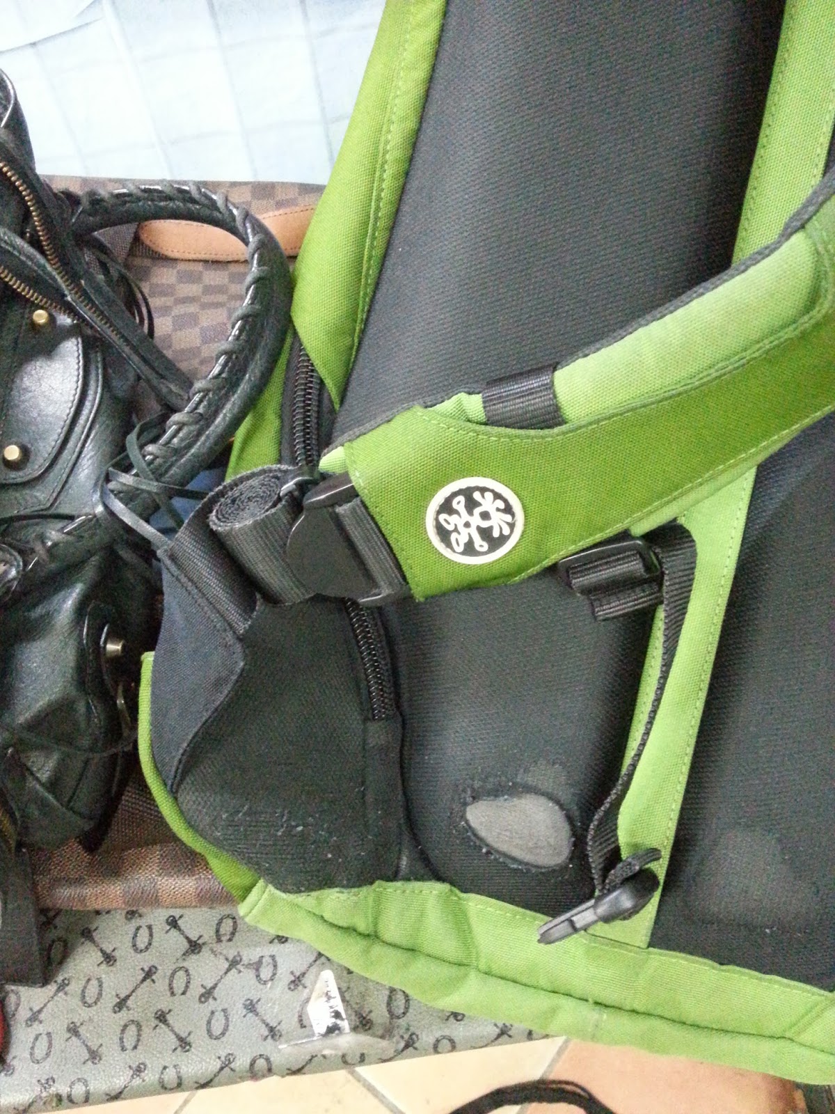 Crumpler bag repair, luggage wheel replacement, backpack stitching