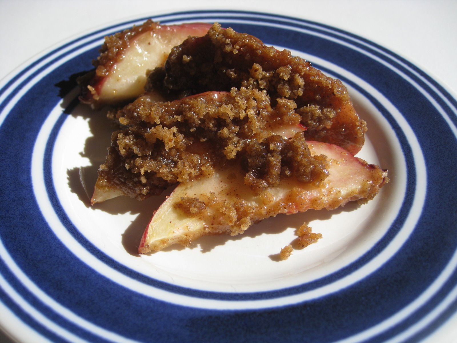 Cindy deRosier My Creative Life Baked Nectarines with Gingerbread Topping