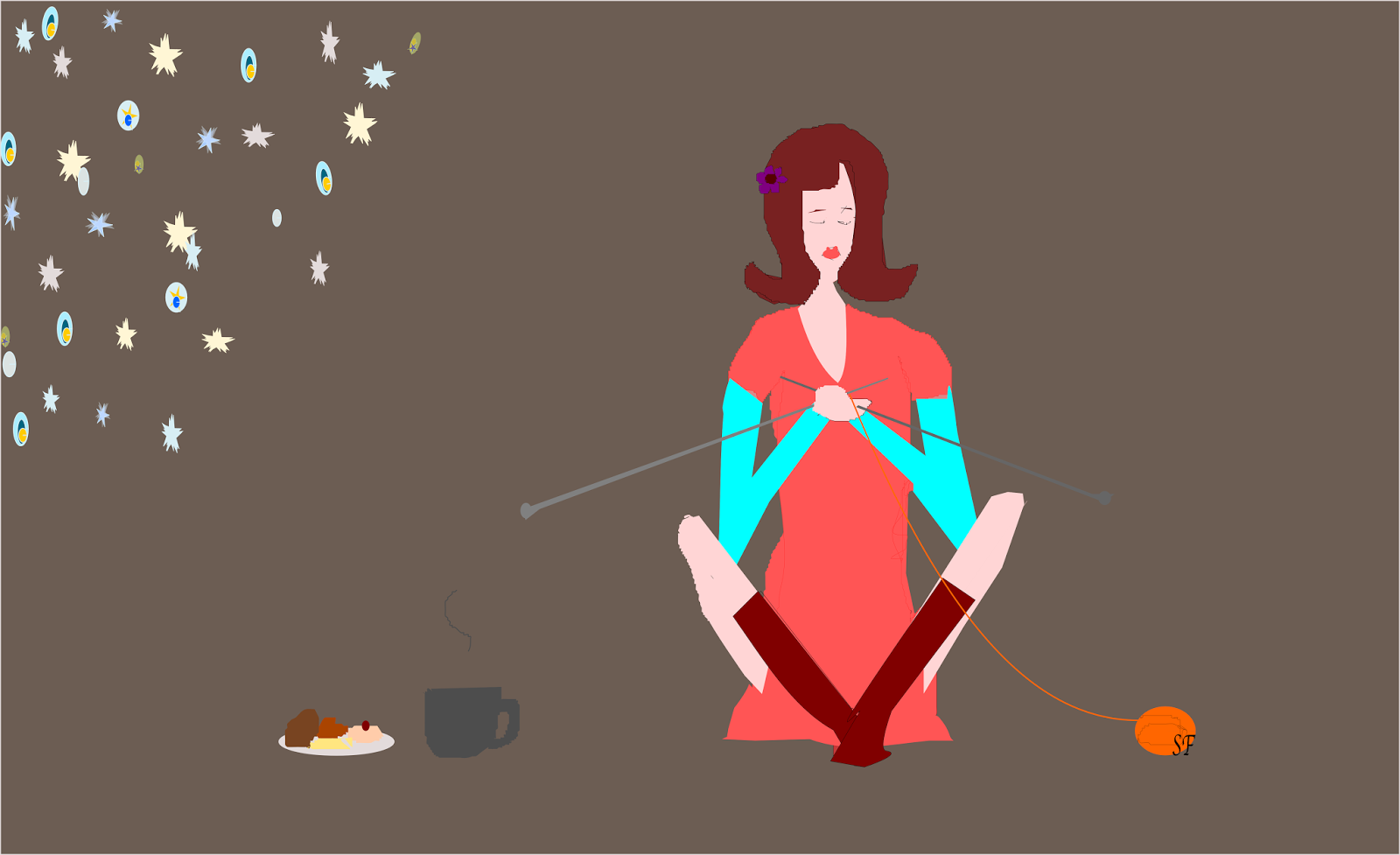 free printable knitting illustration - ausdruckbare Karte: Stricken free printable knitting illustration - ausdruckbare Karte: Stricken