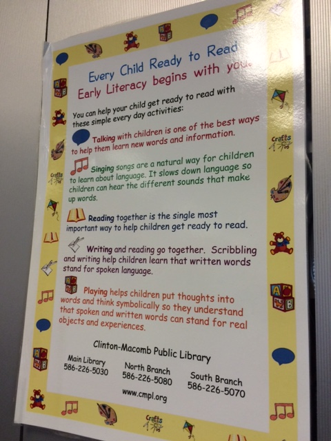 Libraryland: Early Literacy Signage