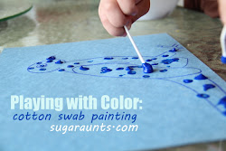 swab cotton painting crafts arts playing activities toddler toddlers craft fun preschool paint easy frogsandsnailsandpuppydogtail ot handprint aunts sugar sugaraunts