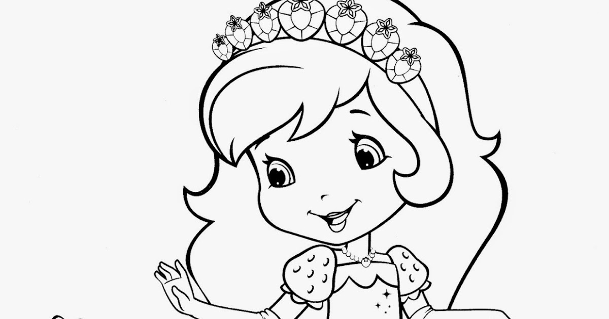 Princess Strawberry Shortcake Coloring Pages