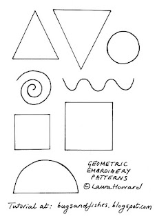 Tutorial: 5 Ways to Customise a Denim Jacket 90s geometric embroidery patterns