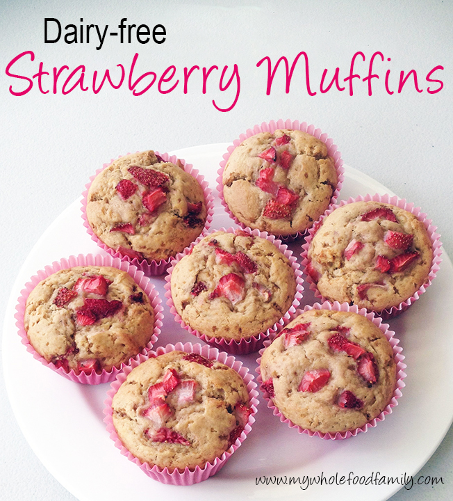 My Wholefood Family Essentials Dairy Free Strawberry Muffins
