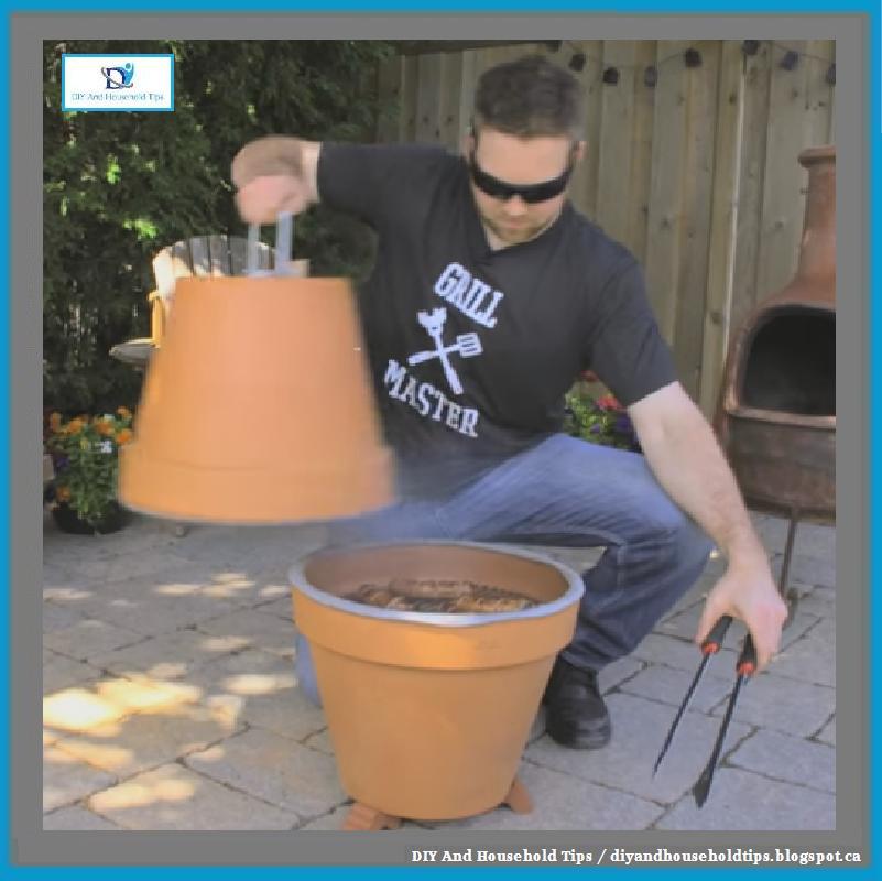 DIY And Household Tips DIY Flower Pot Grill & Smoker