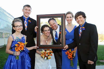 family photo with frame
