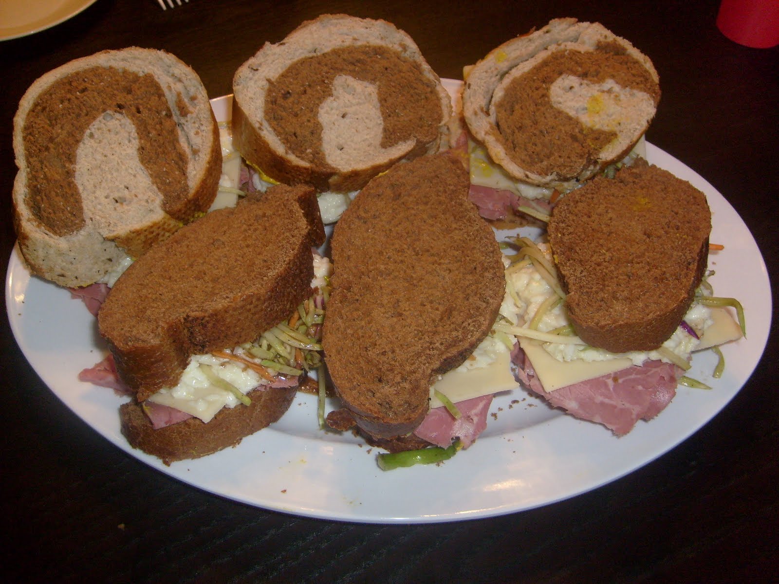 Lindsey's Kitchen Swiss & Slaw Sandwich