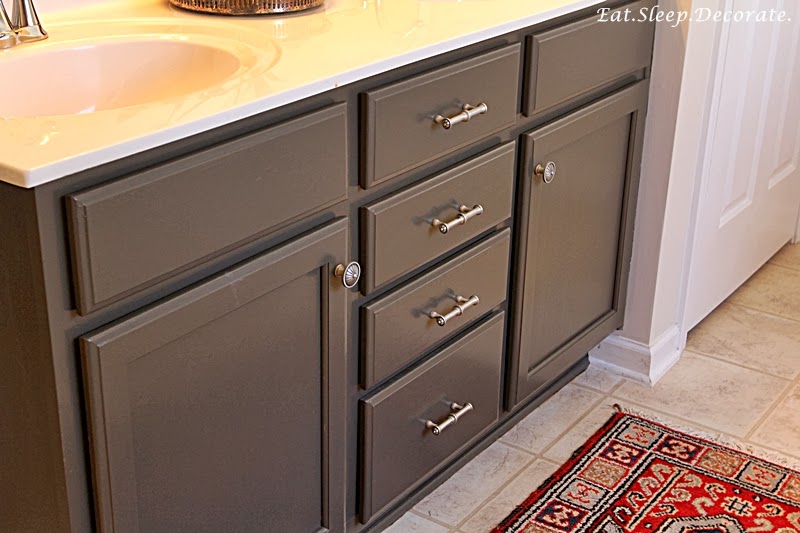 Eat. Sleep. Decorate.: Master Bathroom Updates {Paint & Cabinets}