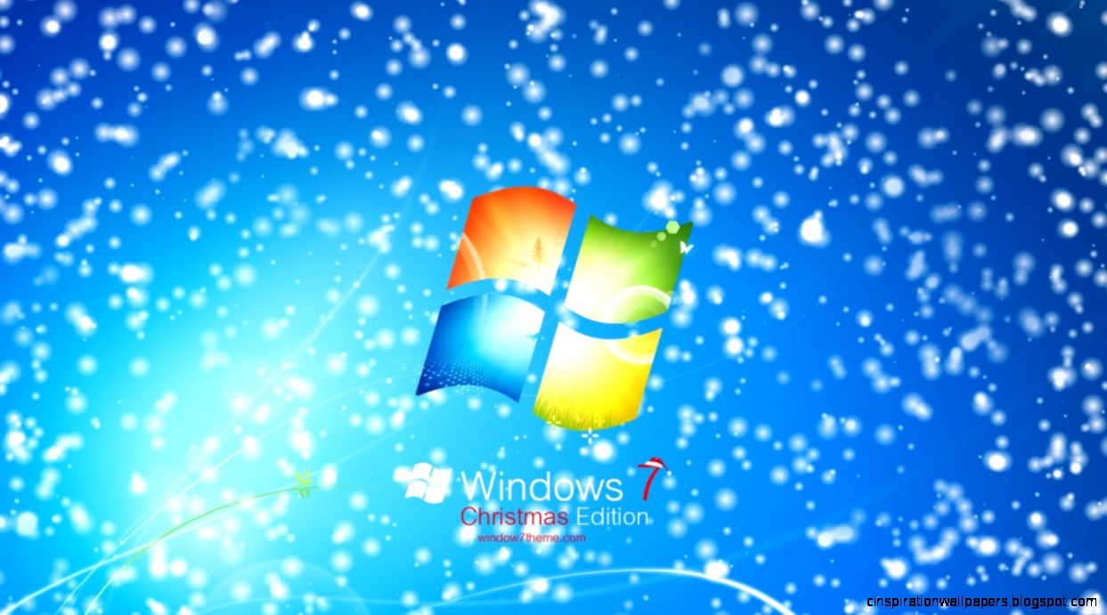1366x768 Windows 7 Christmas desktop PC and Mac wallpaper