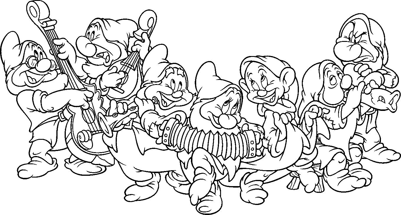 Disegni Da Colorare Dei Sette Nani