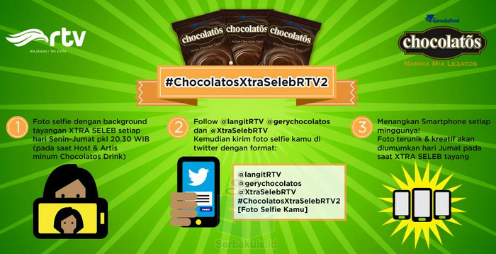Kontes Chocolatos Xtra Seleb RTV 2 Berhadiah Smartphone