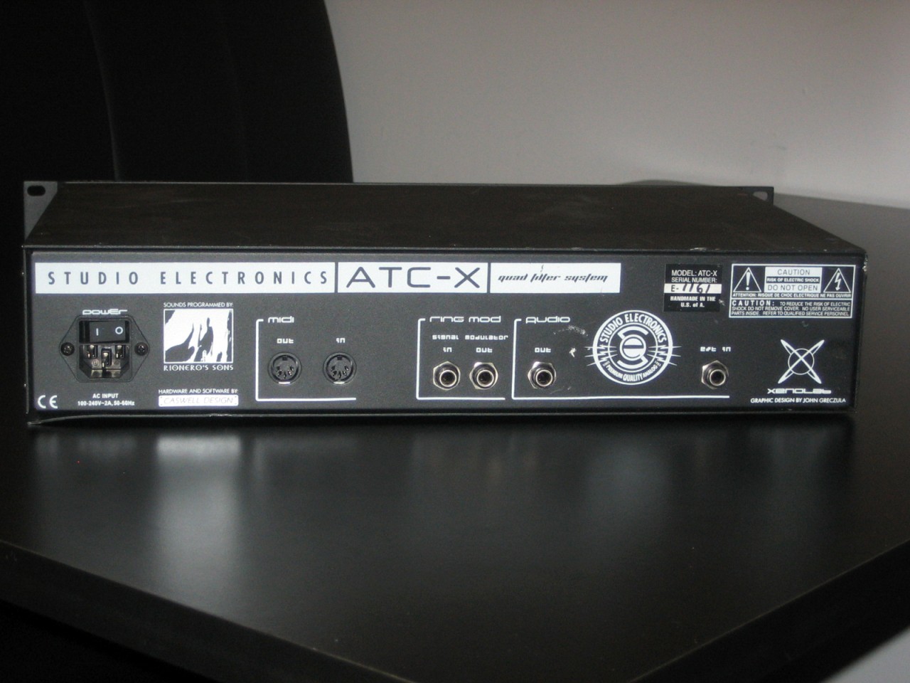 MATRIXSYNTH Studio Electronics ATCX Quad Filter Rackmount Analog Synthesizer SN 1161